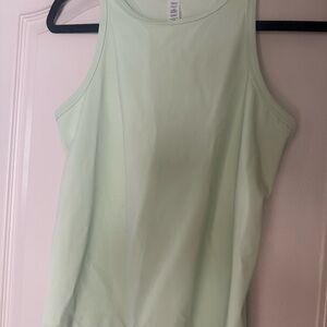 Lululemon Athletica Green Sleeveless Tank Top